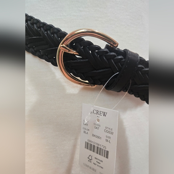 J Crew Woven leather belt - Picture 2 of 4